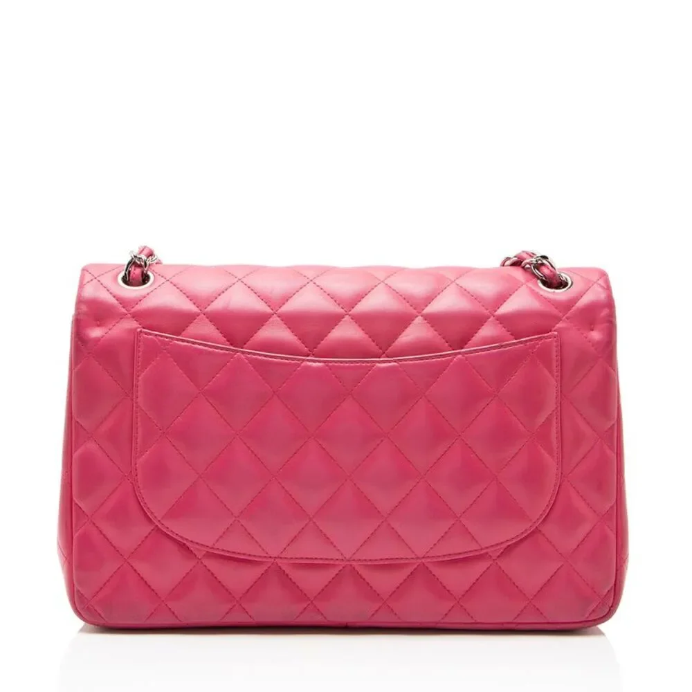 Chanel Lambskin Classic Jumbo Double Flap Bag